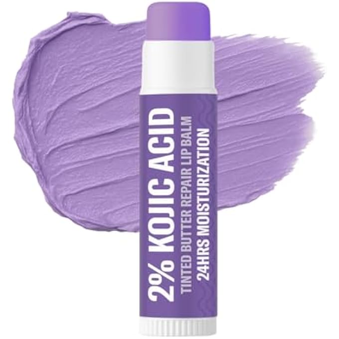 BAKE 2% KOJIC ACID TINTED BUTTER BRIGHTENING LIP BALM WITH 1% ALPHA ARBUTIN & GLYCOLIC ACID 24 HOURS MOISTURIZATION | FOR DARK, PIGMENTED, DRY, FLAKY LIPS | DE-TAN LIP BALM | FOR MEN & WOMEN - 5G - Image 1